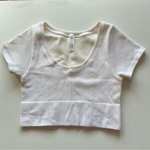 Aerie Offline Cream Seamsless Crop Top